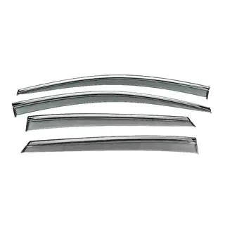Windabweiser mit Chromleiste Niken Luxury (4 Stk) Toyota Prius 2015-2022 Foto 1