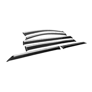 Windabweiser mit Chromleisten Niken Luxury (6 Stk) Toyota Sienna 2010-2020 Foto 3