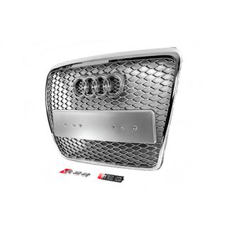 Frontgrill RS-Style (Grau mit Chrom) Audi A6 C6 2004-2011 Foto 3