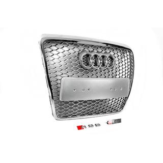 Frontgrill RS-Style (Grau mit Chrom) Audi A6 C6 2004-2011 Foto 2