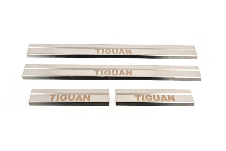 Volkswagen Tiguan 2007-2016 Einstiegsleisten Carmos (4 Stk., Edelstahl) Image