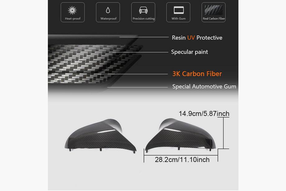 BMW 4 Series F32/F33/F36 2012-2020 Spiegelkappen V1 (für F82/F83, Carbon) Foto 6