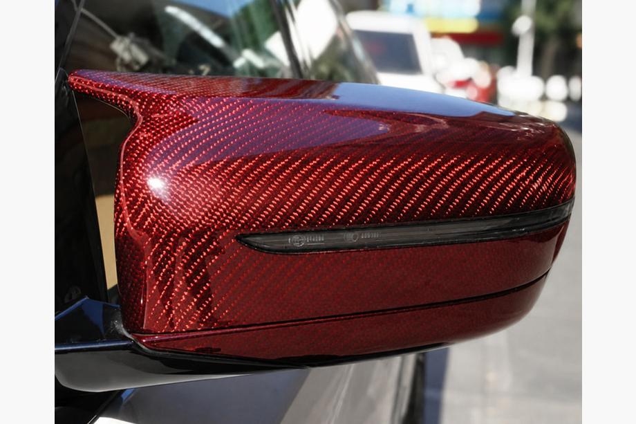 BMW 3 Series G20/G21 2018- Spiegelkappen M-Look (Roter Carbon) Image
