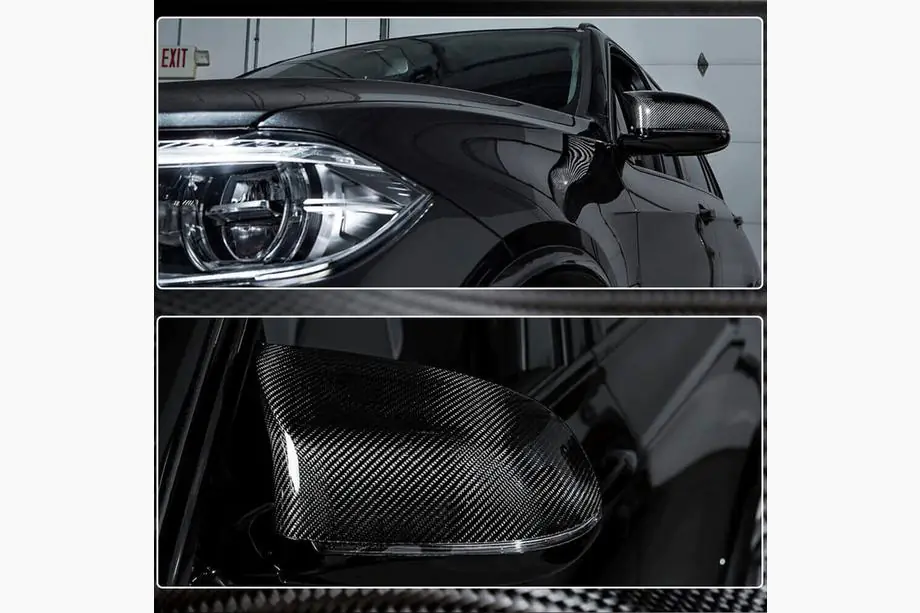 BMW X6 F16 2014-2019 Spiegelkappen (für F86, Carbon) Foto 3
