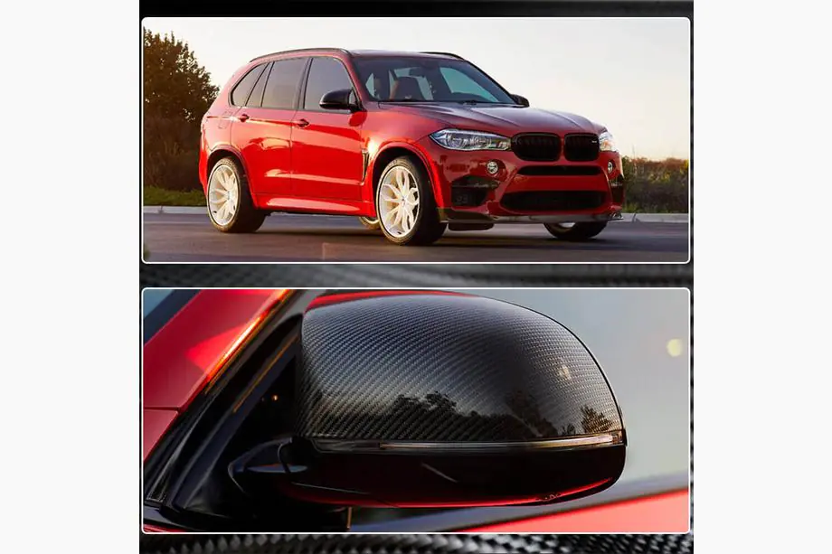 BMW X6 F16 2014-2019 Spiegelkappen (für F86, Carbon) Foto 4
