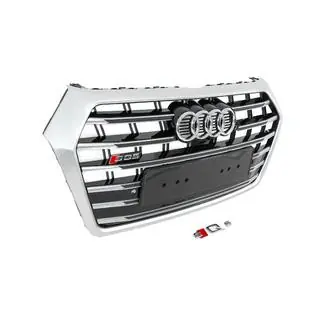 Frontgrill SQ-Style (2017-2020, schwarz mit Chrom) Foto 3