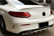 Mercedes C-class W205 2014-2021 DPT Heckspoiler (Coupe, Schwarz Glanz) Foto 3