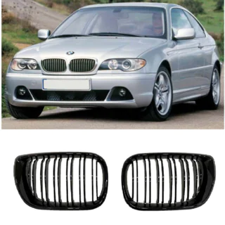 Nieren M-Look DPT (für Coupe 2003-2006, Schwarz Glanz) BMW 3 Series E46 1998-2006 Foto 3