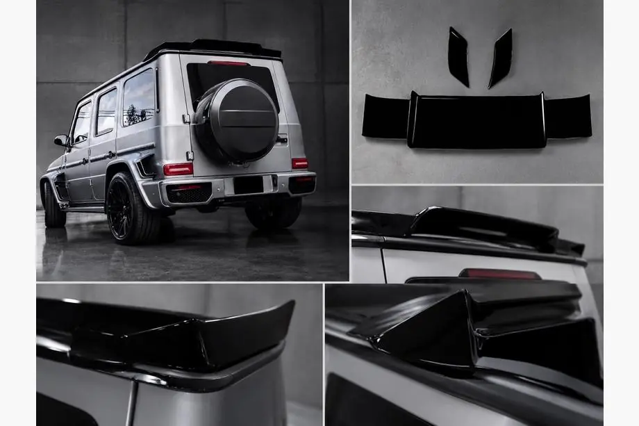 Mercedes G class W463 2018-2024 DPT Heckspoiler (Schwarz Glanz) Image