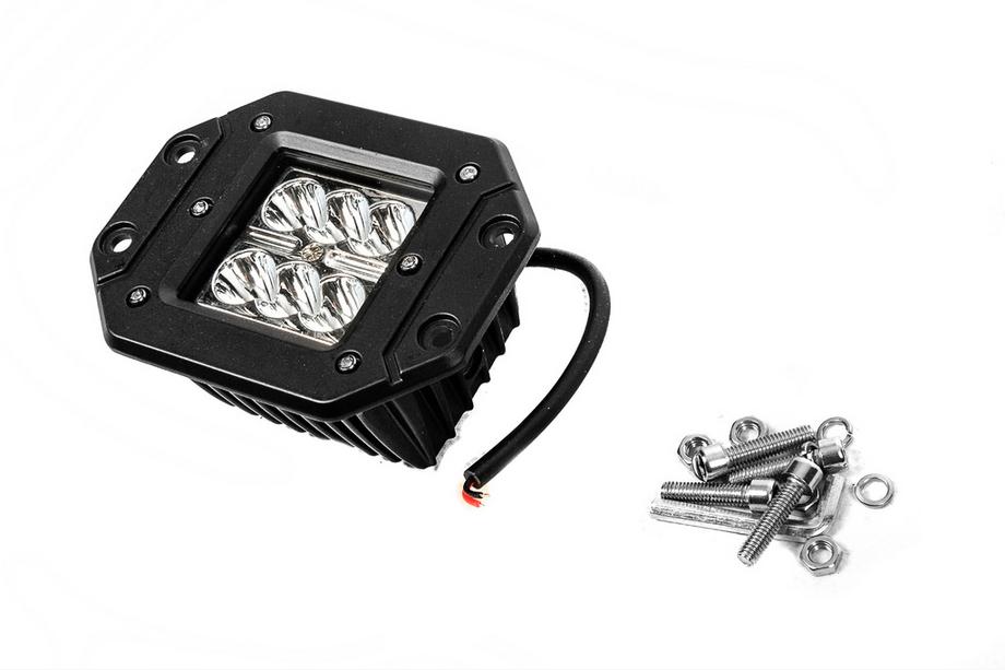 LED Zusatzscheinwerfer mit Halterung Dakar (1 Stk) Foto 2
