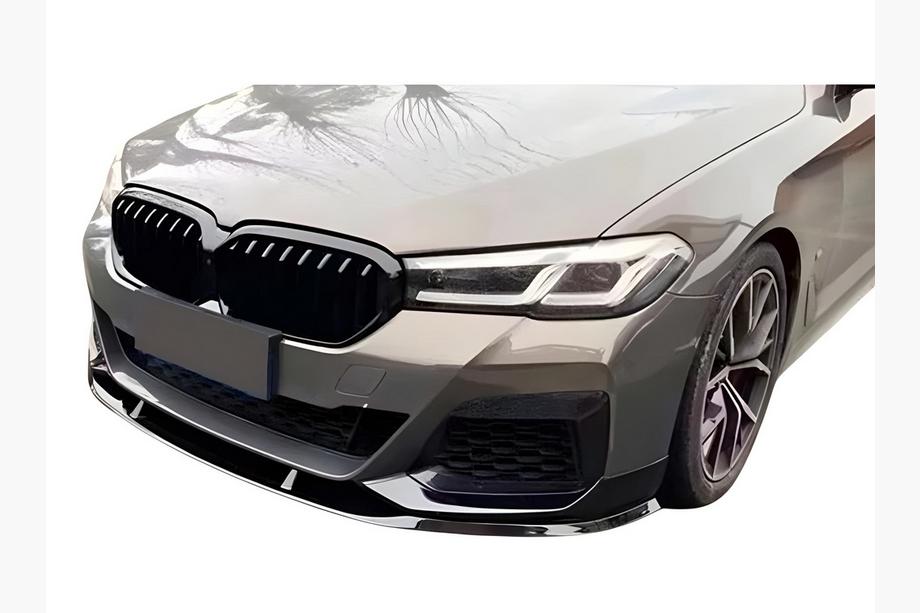 BMW 5er G30/G31 2017–2023 Frontspoiler DPT Lip V2 (für M-Performance 2020-2024, Schwarz Glanz) Foto 1