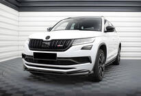 Skoda Kodiaq 2016-2023 Front Lip Spoiler DPT (Schwarz Glanz) Foto 2