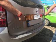 Renault Duster 2008–2017 Chromleiste über dem Kennzeichen Einteilig (Edelstahl) Foto 4