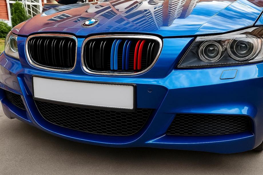 BMW 3 Series E90/E91 2005-2011 Nieren M-Look (für E-90/91 2008-2011, M-Color mit Chromrahmen) Foto 1