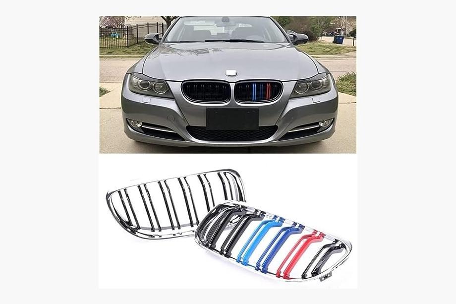 BMW 3 Series E90/E91 2005-2011 Nieren M-Look (für E-90/91 2008-2011, M-Color mit Chromrahmen) Foto 2