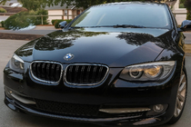BMW 3 Series E92/E93 2006–2013 M-Look Nieren (für 2010-2013, Schwarz Glanz mit Chromrahmen) Foto 1