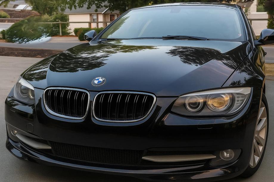 BMW 3 Series E92/E93 2006–2013 M-Look Nieren (für 2010-2013, Schwarz Glanz mit Chromrahmen) Image
