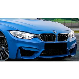 Nieren M-Look (Schwarz Glanz mit Chromrahmen) BMW 3 Series F30/F31 2012-2019 Foto 1