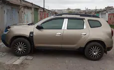 Dacia Duster 2008-2018 Edelstahl Türsäulen Zierleisten (6 Stk) Foto 1