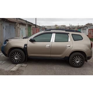 Edelstahl Türsäulen Zierleisten (6 Stk) Dacia Duster 2008-2018 Foto 1