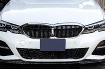 BMW 3 Series G20/G21 2018- M-Look V2 Nieren (2018-2022, Schwarz Glanz mit Chromrahmen) Foto 1