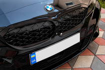 BMW 3 Series G20/G21 2018- Nieren Diamond Black (2018-2022, schwarzer Rahmen) Foto 1