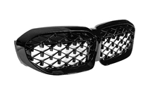 BMW 3 Series G20/G21 2018- Nieren Diamond Black (2018-2022, schwarzer Rahmen) Foto 9