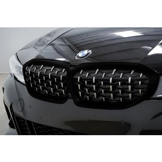 Nieren Diamond Silber (2018-2022, schwarzer Rahmen) BMW 3 Series G20/G21 2018- Foto 1