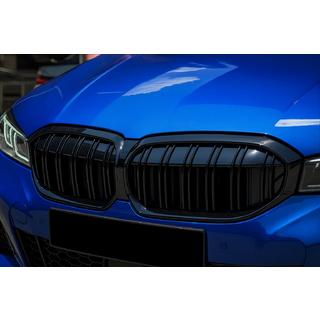 Nieren M-Look (2022+, Schwarz Glanz) BMW 3 Series G20/G21 2018- Foto 1
