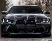 BMW 4 Series G22/23/26 2020- Nieren M-Look (für G26, Schwarz Matt) Foto 1