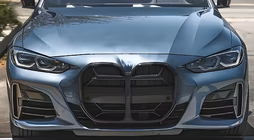 BMW 4 Series G22/23/26 2020- CS-Style Nieren (für G26, Schwarz Glanz) Foto 1