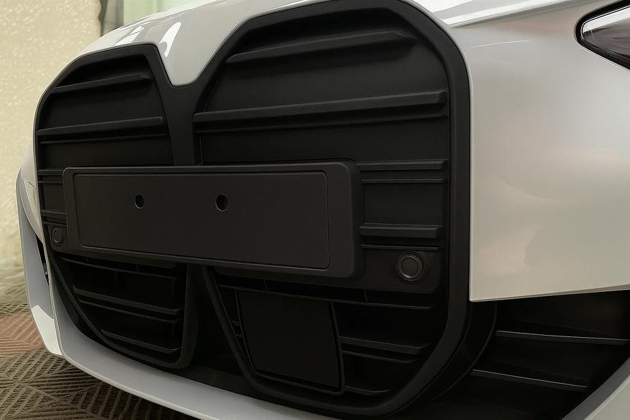BMW 4 Series G22/23/26 2020- CS-Style Nieren (für I4 G26, 2022+, Schwarz Matt) Image
