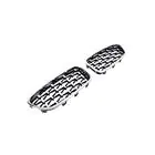 BMW 5 Series F10/F11 2010–2016 Nieren Diamond Silver (Chrom Rahmen) Foto 3