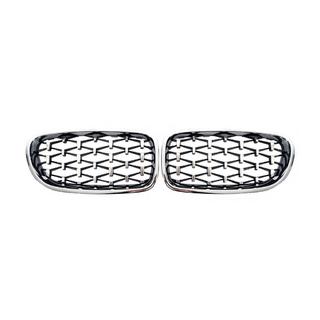 Nieren Diamond Silver (Chrom Rahmen) BMW 5 Series F10/F11 2010–2016 Foto 2