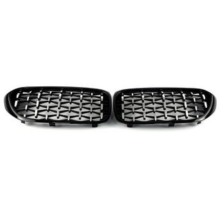 Diamond Silver V1 Nieren (2017-2020, schwarzer Rahmen) BMW 5er G30/G31 2017–2023 Foto 4