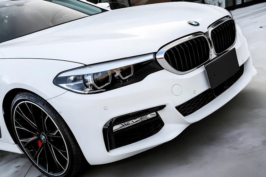 BMW 5er G30/G31 2017–2023 Nieren 1 Bar (2017-2020, Schwarz Glanz mit Chromrahmen) Image