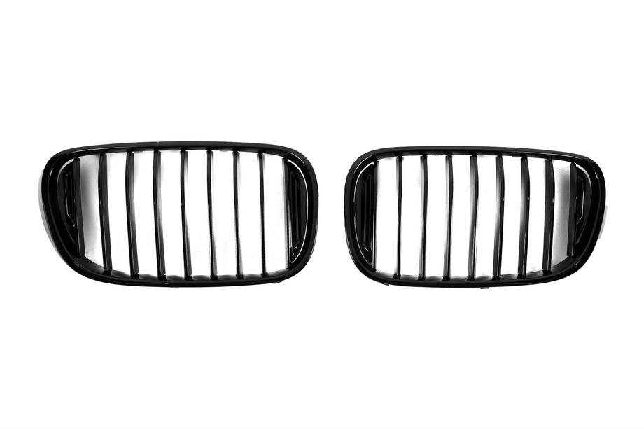 BMW 7 Series G11/G12 2015-2022 Nieren 1 Bar (2016-2019, Schwarz Glanz) Foto 3