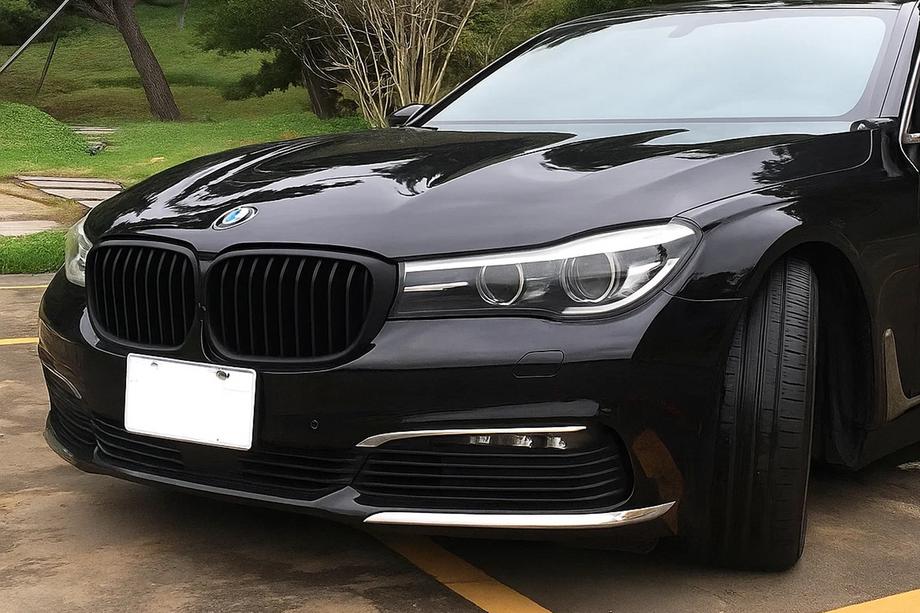 BMW 7 Series G11/G12 2015-2022 Nieren 1 Bar (2016-2019, Schwarz Matt) Image