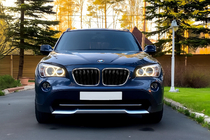 BMW X1 E84 2009-2015 Nieren M-Look (Schwarz Glanz mit Chromrahmen) Foto 1