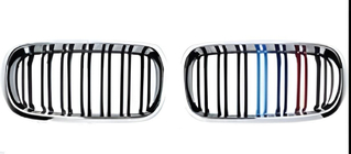 BMW X6 F16 2014-2019 Nieren M-Look (M-Color mit Chromrahmen) Foto 2