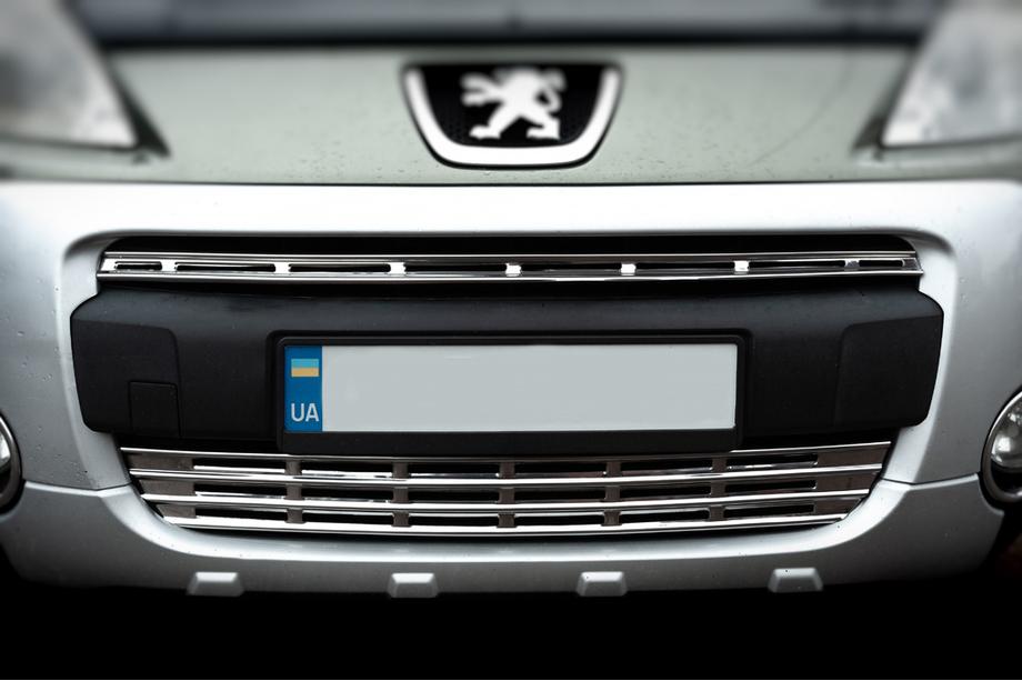 Citroen Berlingo 2008-2018 Chrom Kühlergrill Abdeckungen (2-tlg., Edelstahl) OmsaLine - Italienischer Edelstahl Foto 2