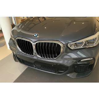 Nieren 1 Bar (2019-2022, Schwarz Glanz mit Chromrahmen) BMW X5 G05 2019–2026 Foto 1