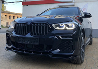 BMW X6 G06 2019–2027 Nieren 1 Bar (2019-2022, Schwarz Glanz) Foto 8