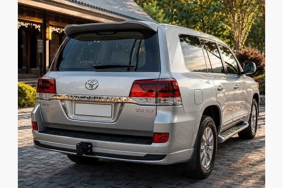 Toyota Land Cruiser 200 2007-2021 Heckschürze ohne Chrom 2016↗ (Executive 2019/2021, für Anhängerkupplung) Foto 2