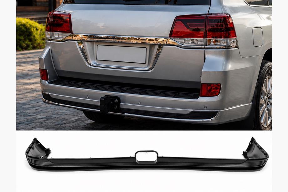 Toyota Land Cruiser 200 2007-2021 Heckschürze ohne Chrom 2016↗ (Executive 2019/2021, für Anhängerkupplung) Weiß Image