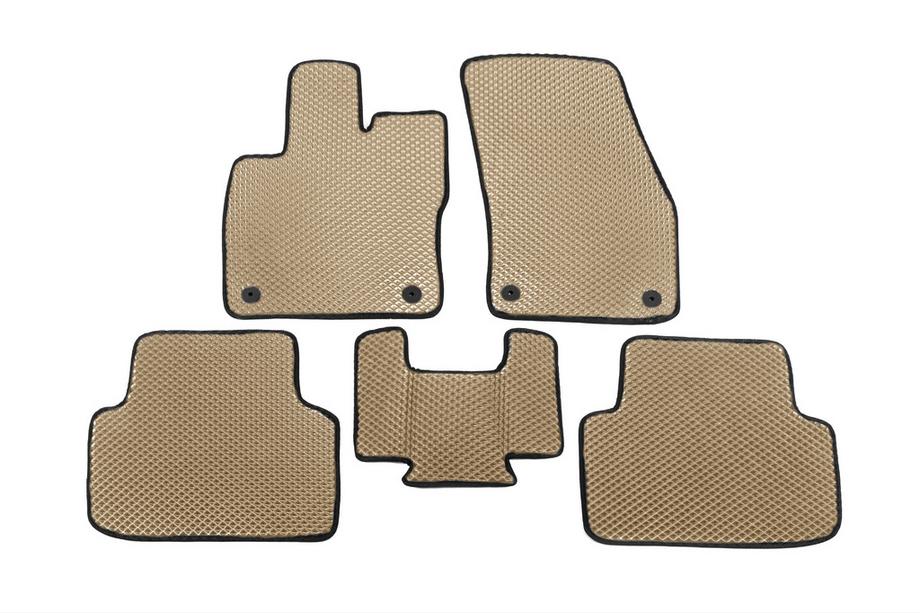 Volkswagen Golf Sportsvan 2014-2020 EVA Fußmatten (Beige) Image
