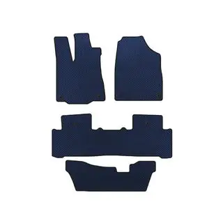 EVA Fußmatten (3 Reihen, Blau)
