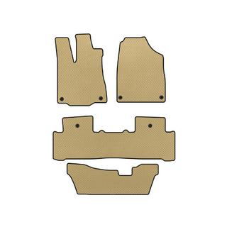 EVA Fußmatten (3 Reihen, Beige)