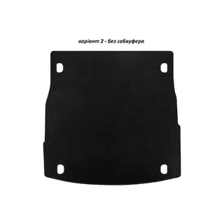 EVA Kofferraummatte V-2 (ohne Subwoofer, Schwarz)
