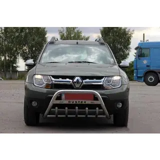 Frontbügel mit Schriftzug WT004 (Edelstahl) Renault Duster 2008–2017 Foto 3